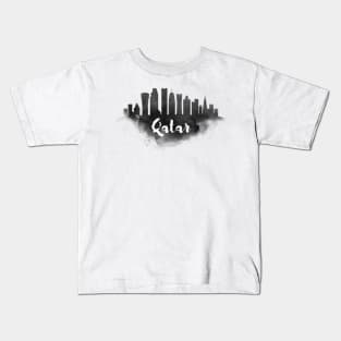 Qatar watercolor Kids T-Shirt